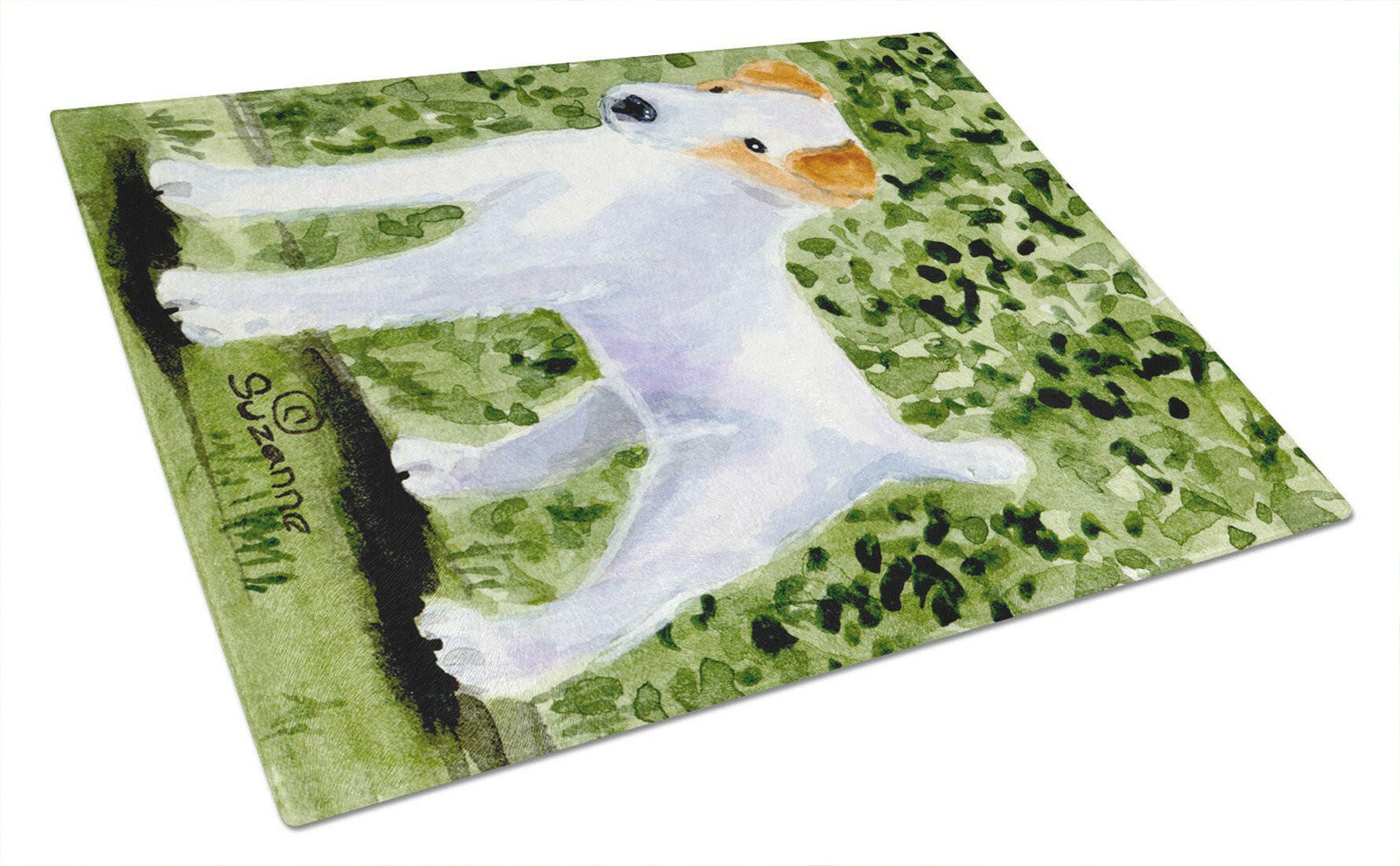 Jack Russell Terrier Glass Cutting Board Large by Caroline's Treasures