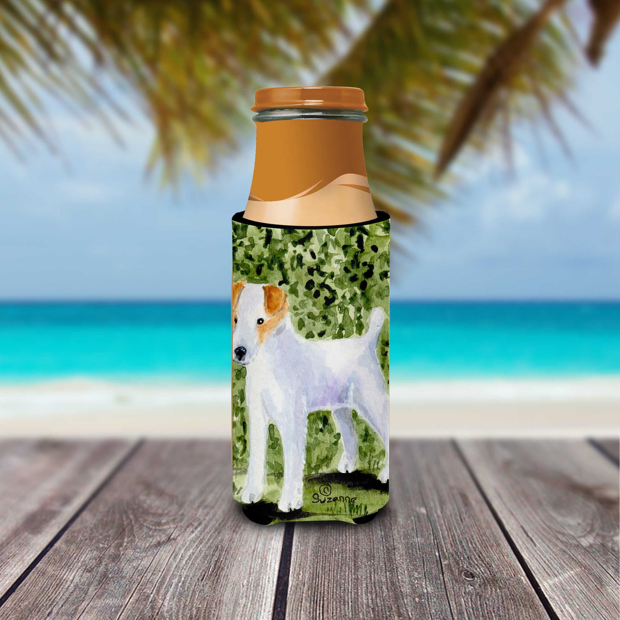 Jack Russell Terrier Ultra Beverage Insulators for slim cans SS8734MUK.