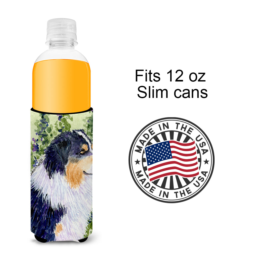 Australian Shepherd Ultra Beverage Insulators for slim cans SS8737MUK.