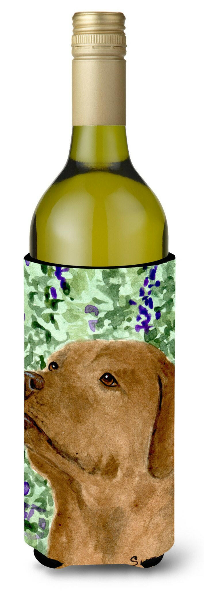 Chocolate Labrador Wine Bottle Beverage Insulator Beverage Insulator Hugger by Caroline&#39;s Treasures