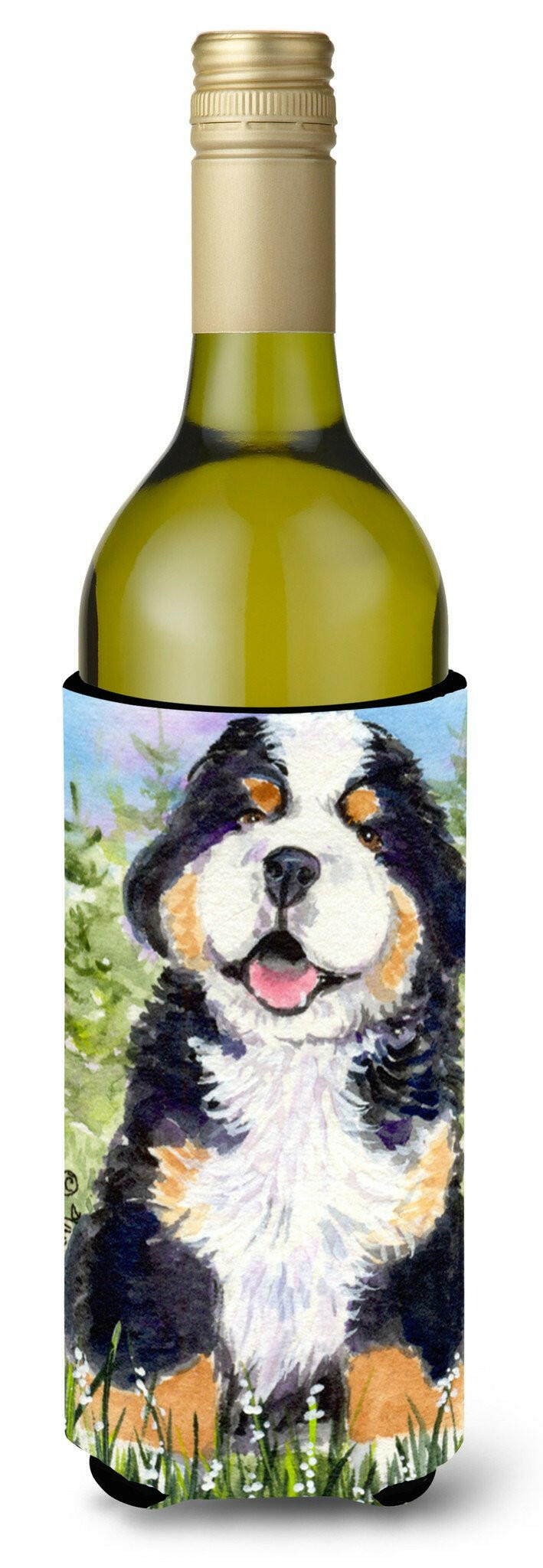 Bernese Mountain Dog Wine Bottle Beverage Insulator Beverage Insulator Hugger SS8750LITERK by Caroline&#39;s Treasures