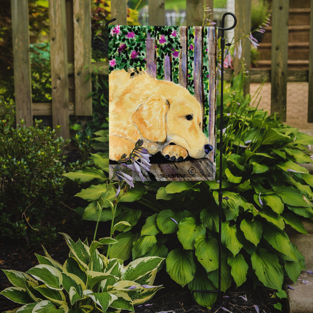 Caroline's Treasures Golden Retriever Garden Flag - Outdoor Decorative Yard Flag
