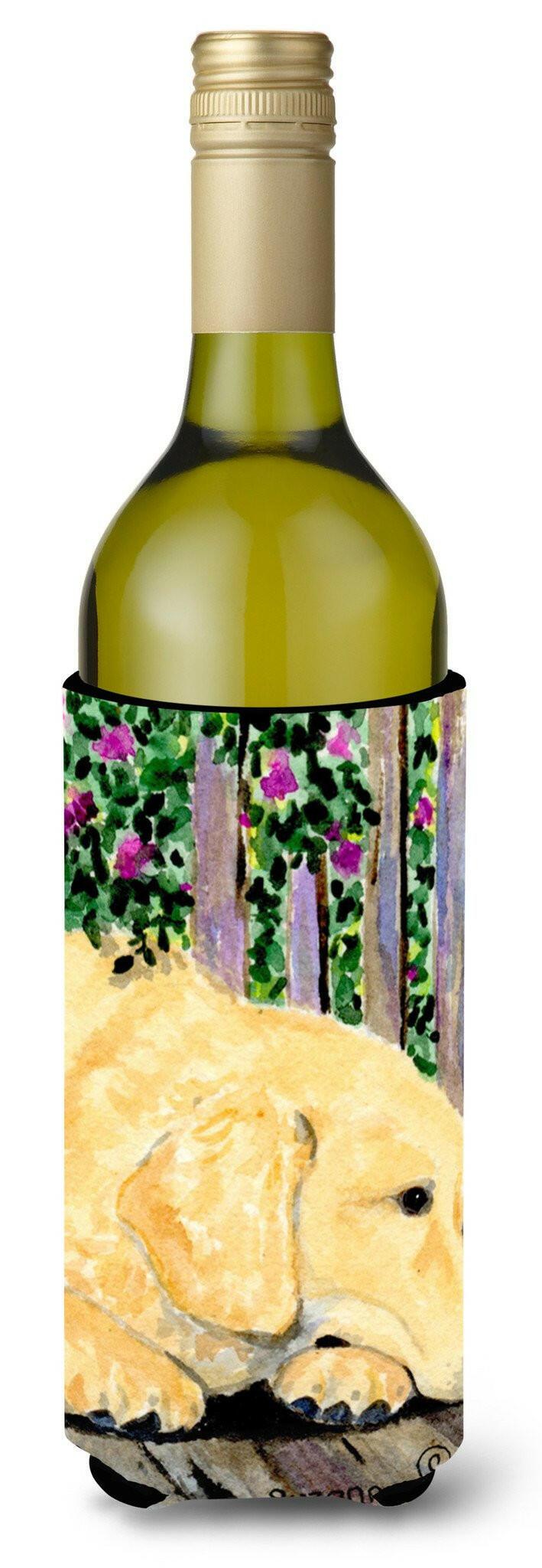 Golden Retriever Wine Bottle Beverage Insulator Beverage Insulator Hugger SS8756LITERK by Caroline&#39;s Treasures