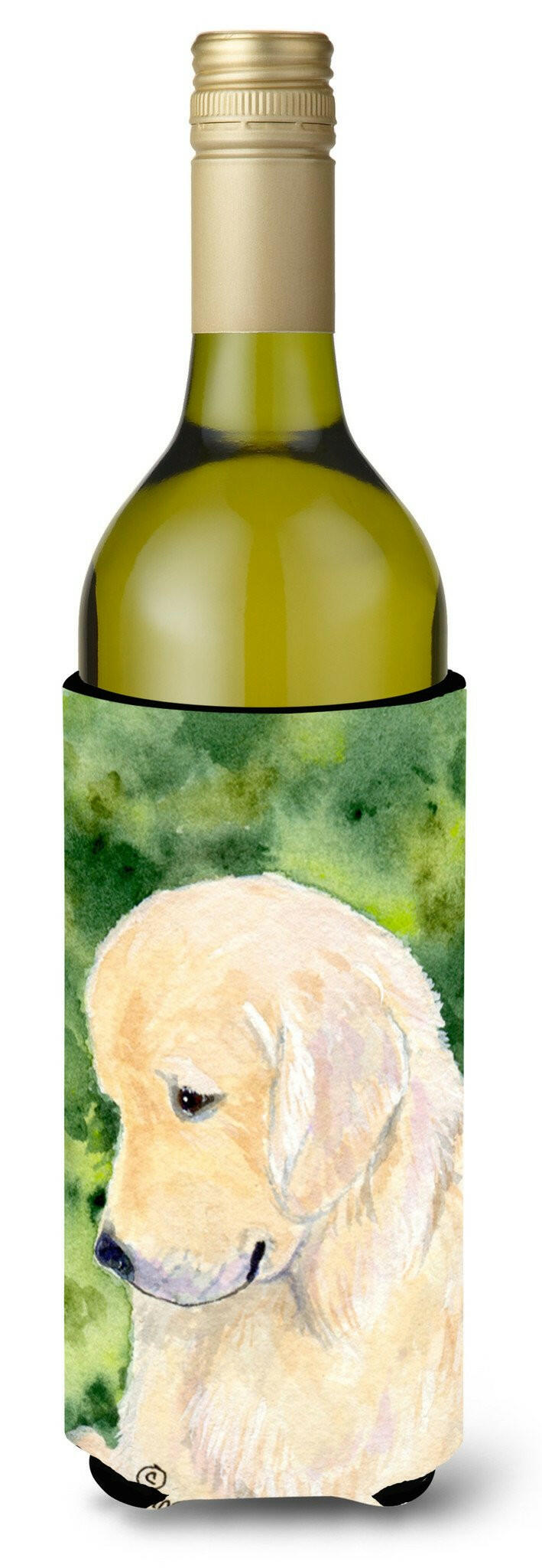 Golden Retriever Wine Bottle Beverage Insulator Beverage Insulator Hugger SS8757LITERK by Caroline&#39;s Treasures