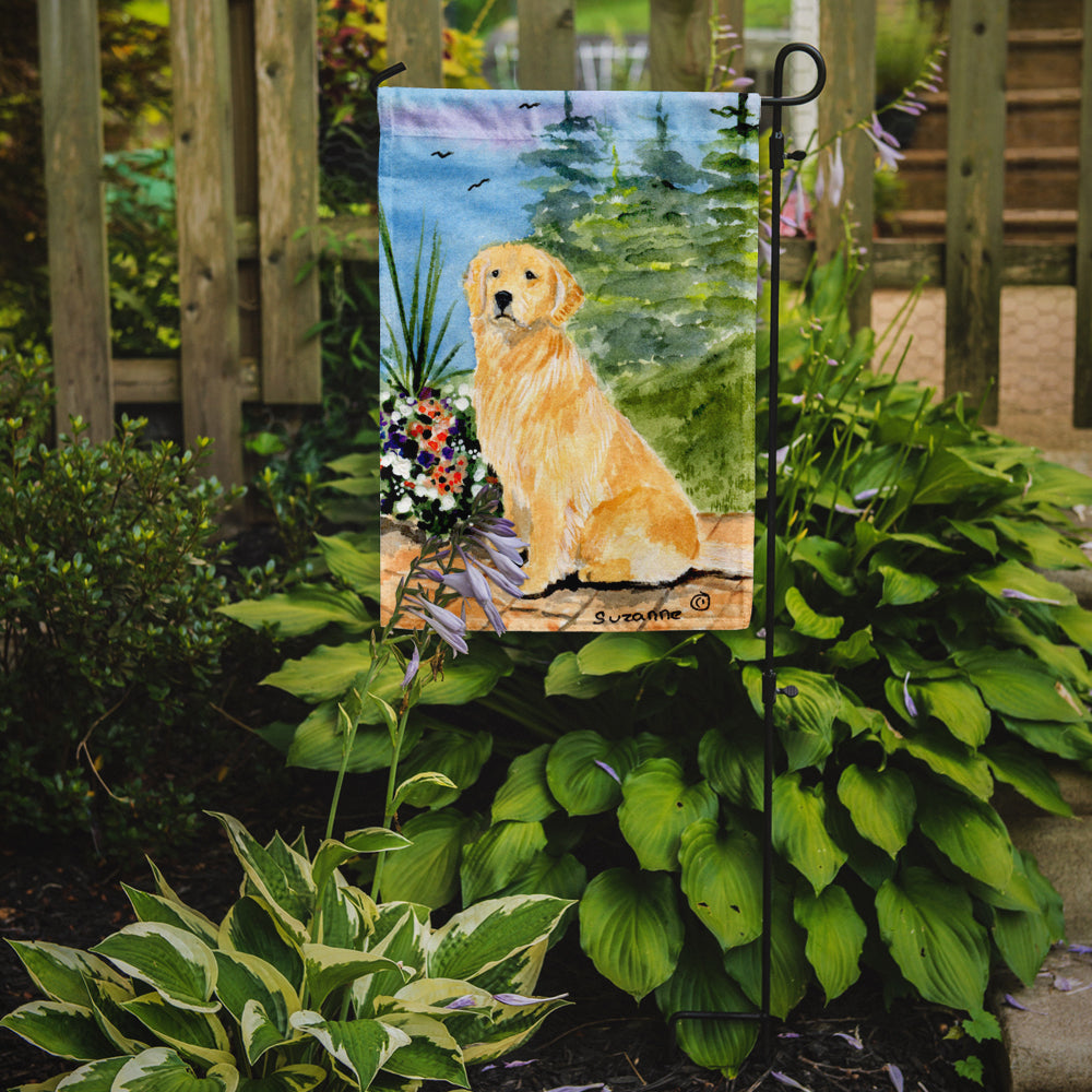 Caroline's Treasures Golden Retriever Garden Flag - Outdoor Decorative Yard Flag