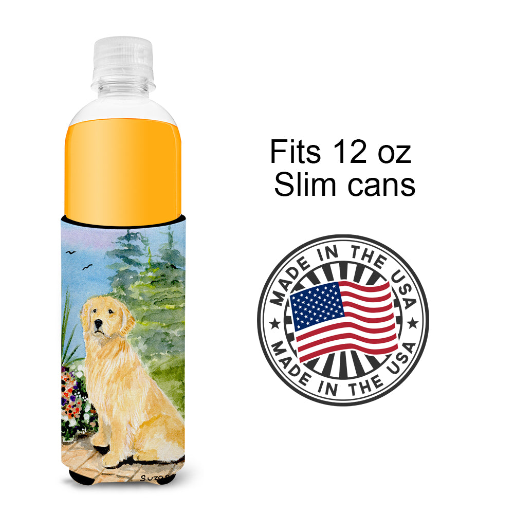 Golden Retriever Ultra Beverage Insulators for slim cans SS8758MUK.