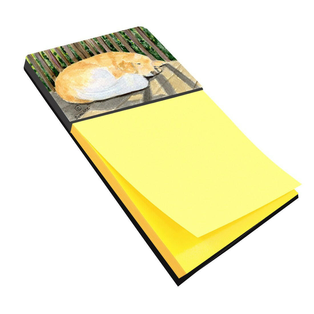 Golden Retriever Refiillable Sticky Note Holder or Postit Note Dispenser SS8760SN by Caroline's Treasures