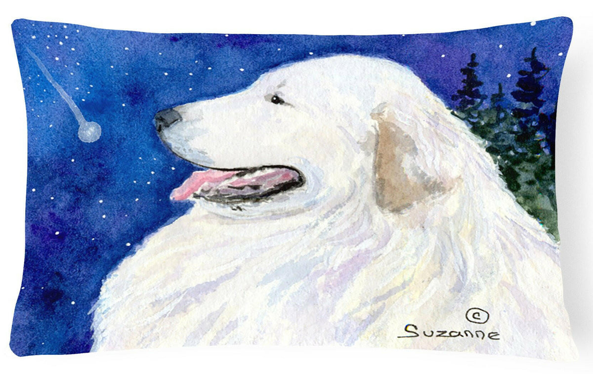 Great Pyrenees Decorative   Canvas Fabric Pillow by Caroline&#39;s Treasures