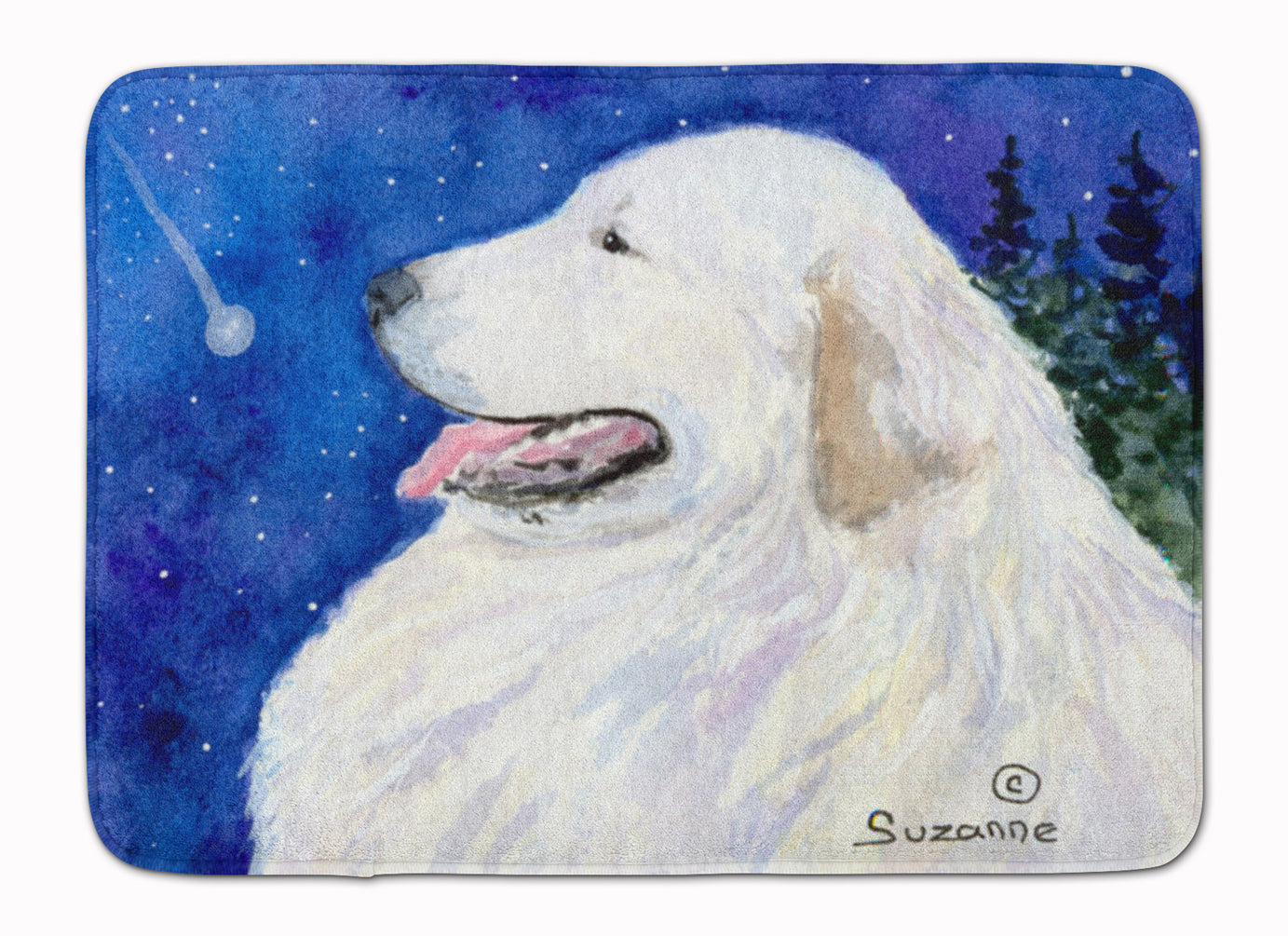 Great Pyrenees Machine Washable Memory Foam Mat SS8774RUG - the-store.com