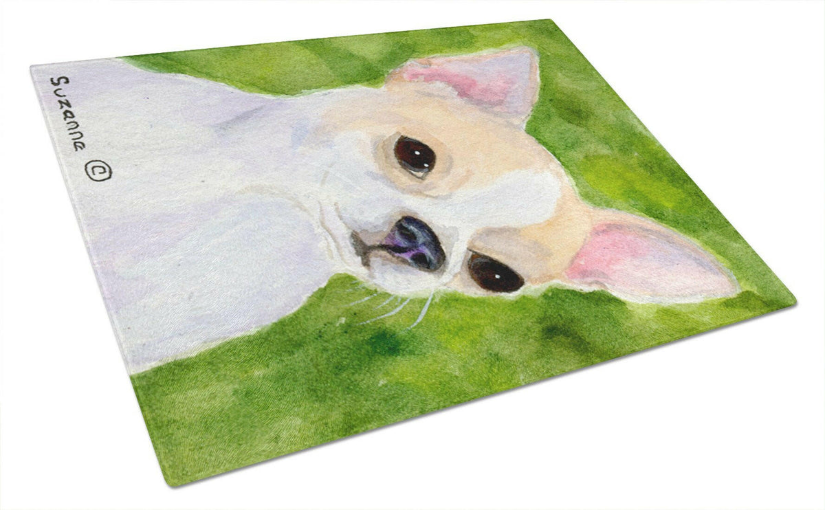 Chihuahua Glass Cutting Board Large by Caroline&#39;s Treasures
