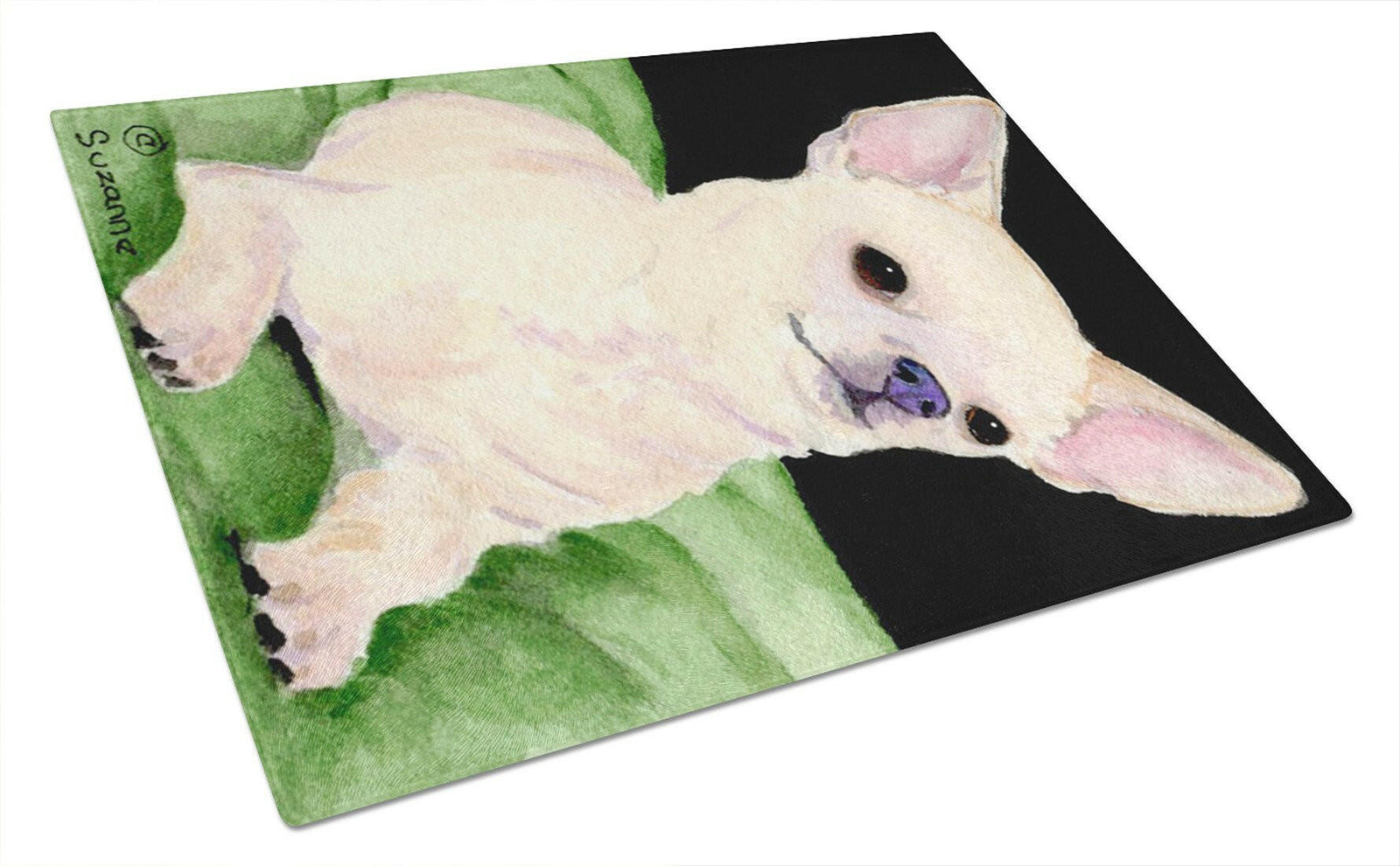 Chihuahua Glass Cutting Board Large by Caroline's Treasures