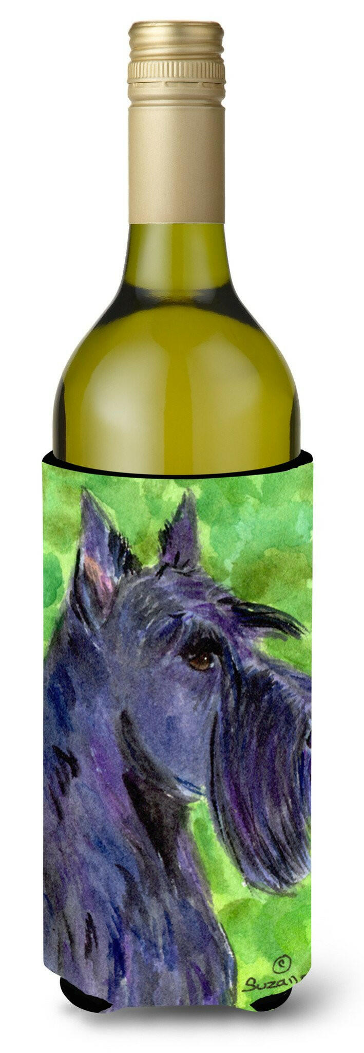 Scottish Terrier Wine Bottle Beverage Insulator Beverage Insulator Hugger SS8792LITERK by Caroline&#39;s Treasures