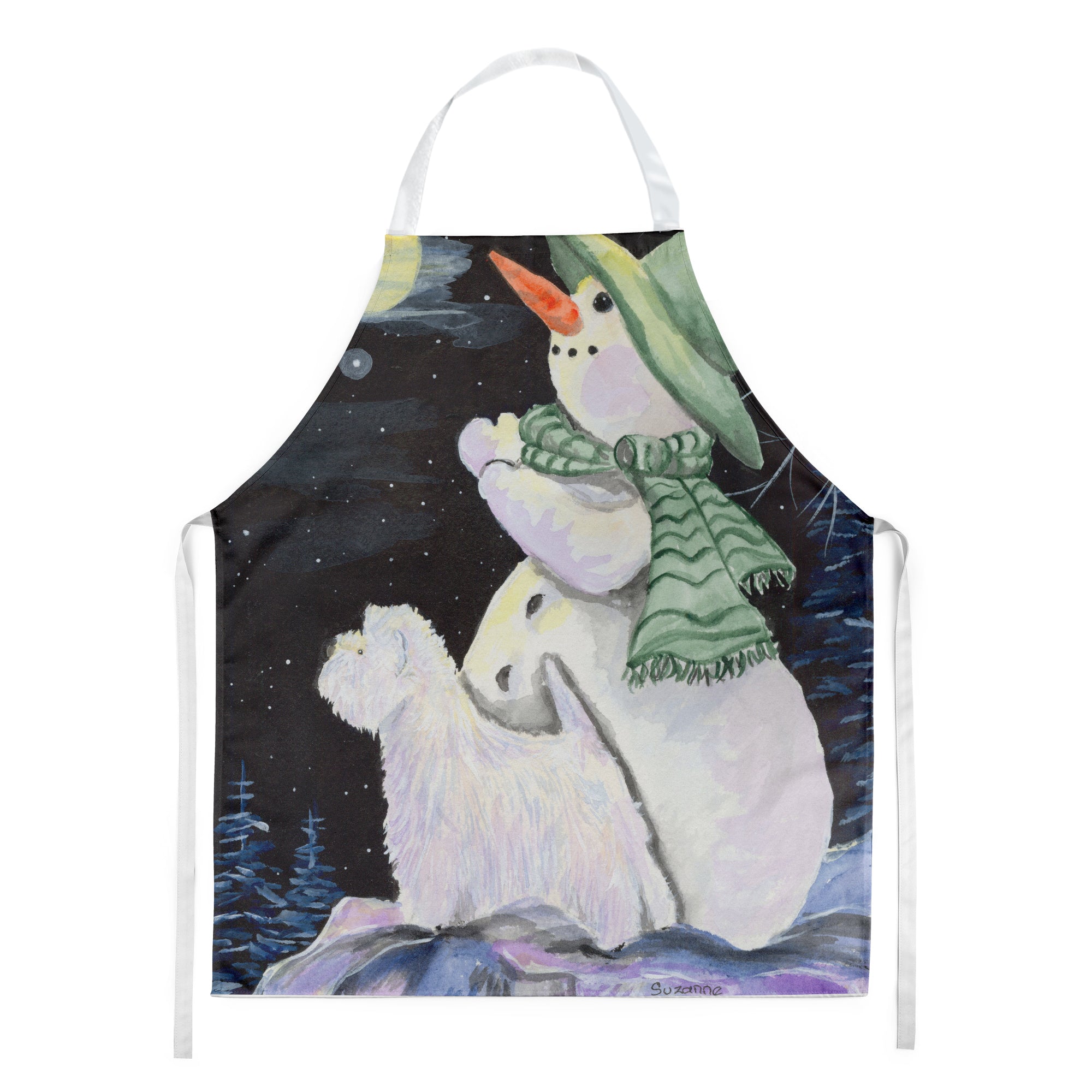 Snowman with Westie Apron - the-store.com