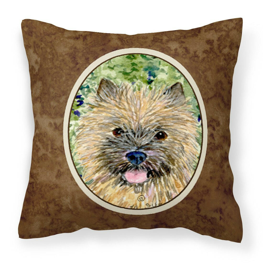 Cairn Terrier Fabric Decorative Pillow SS8799PW1414 by Caroline's Treasures