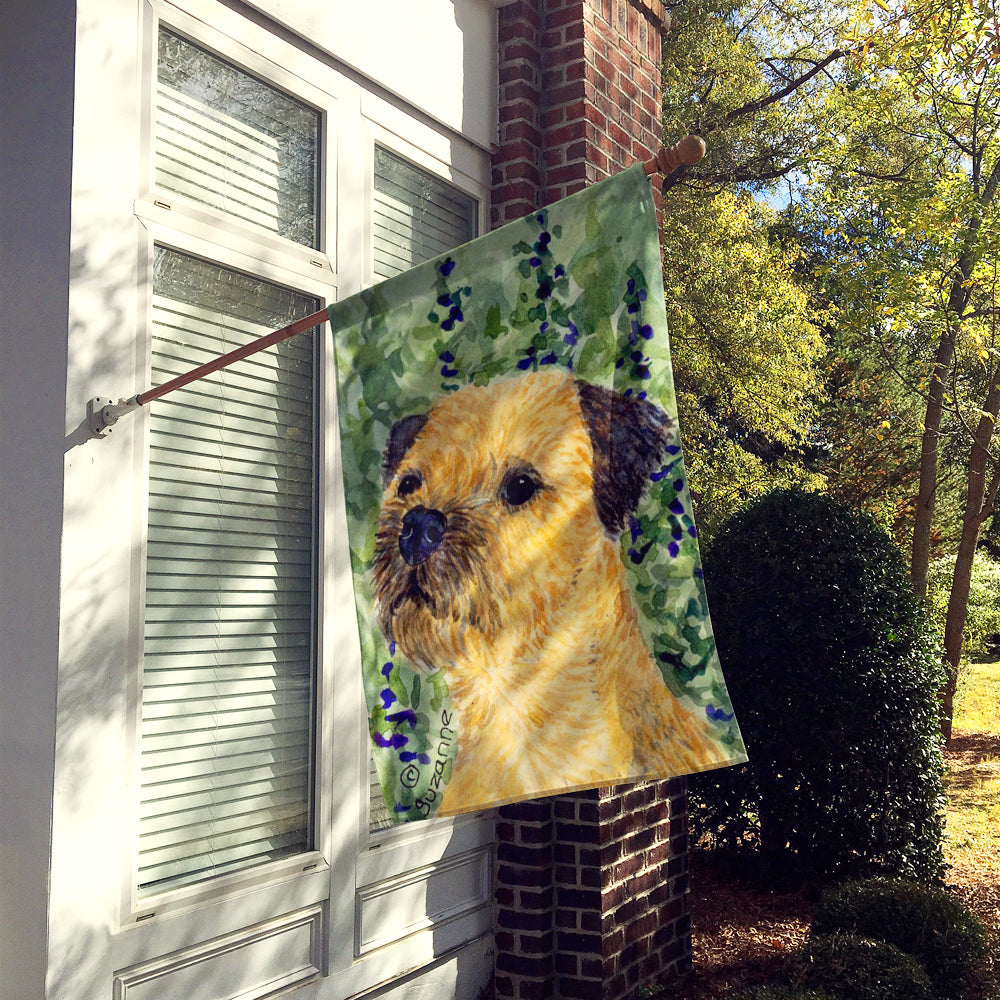 Border Terrier Flag Canvas House Size