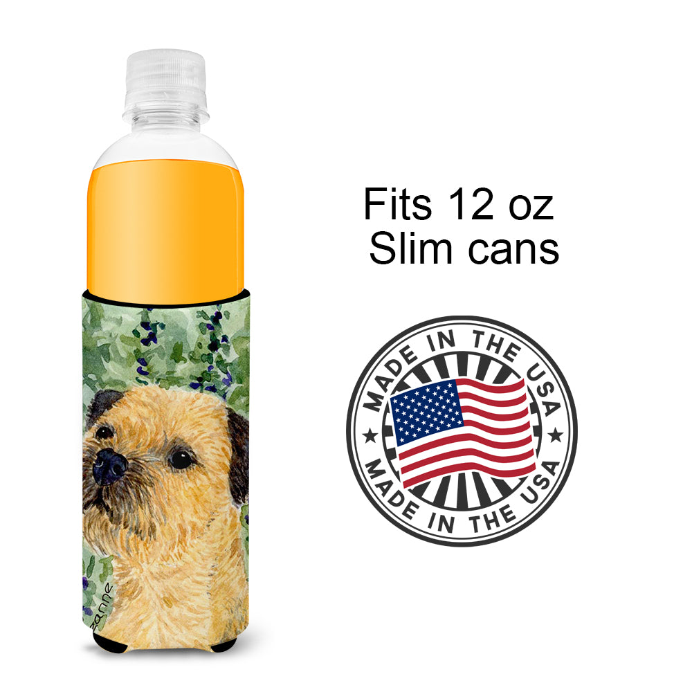 Border Terrier Ultra Beverage Insulators for slim cans SS8801MUK.
