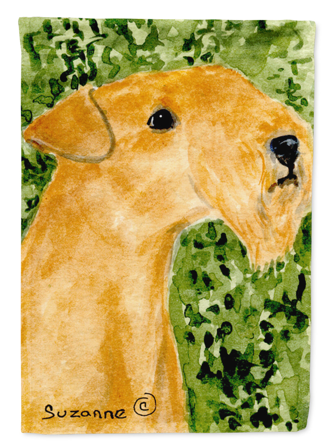 Lakeland Terrier Flag Canvas House Size  the-store.com.