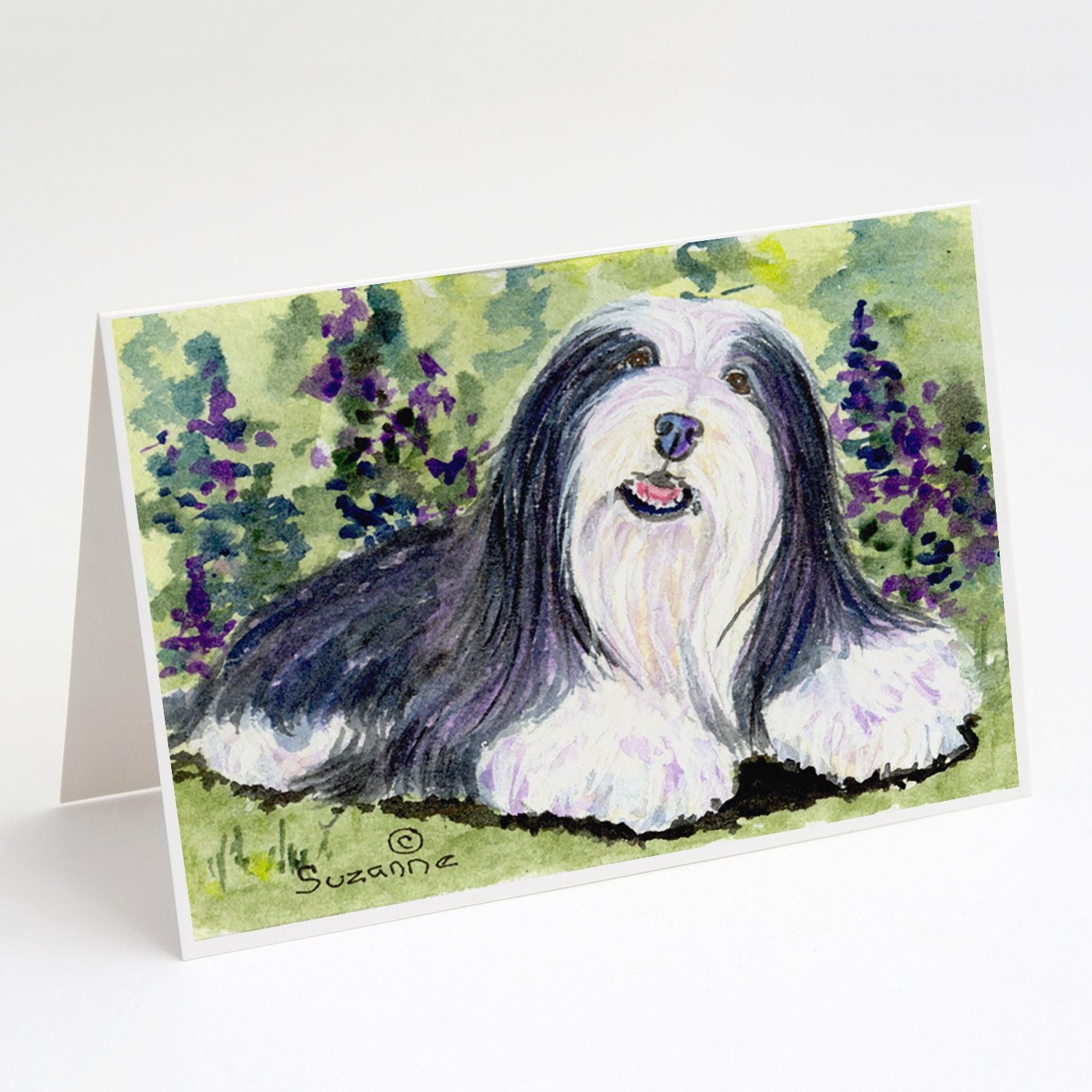 Buy this Bearded Collie Greeting Cards and Envelopes Pack of 8