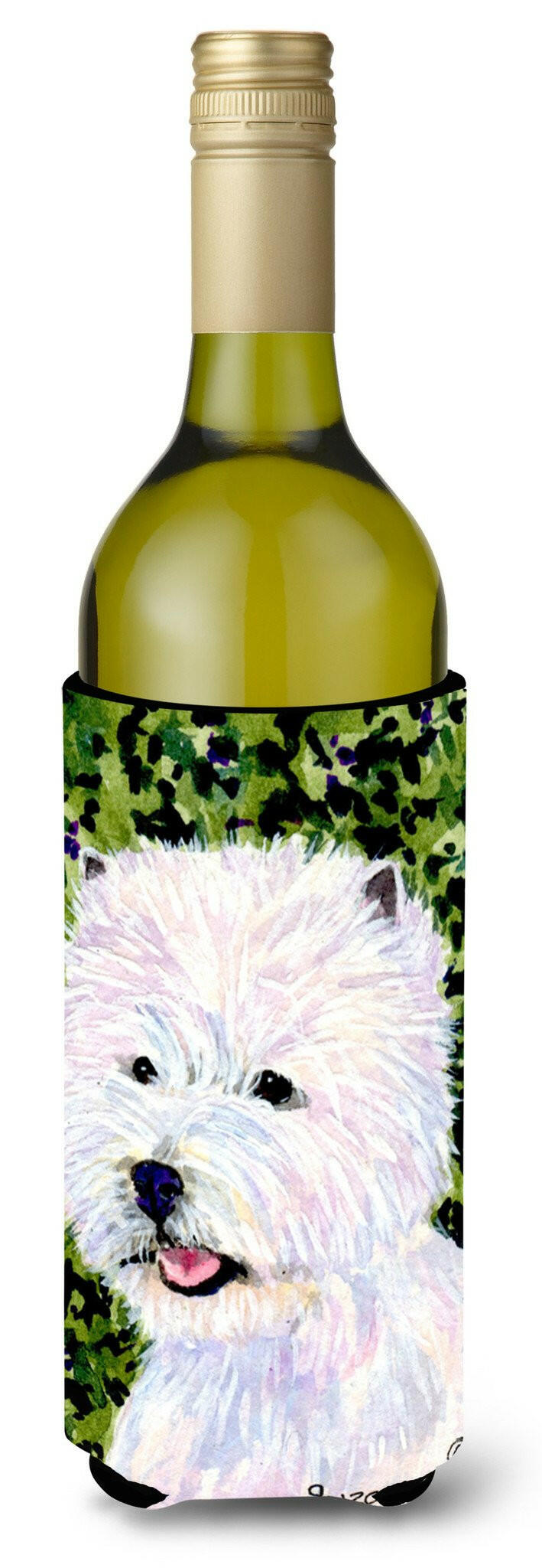 Westie Wine Bottle Beverage Insulator Beverage Insulator Hugger SS8818LITERK by Caroline&#39;s Treasures