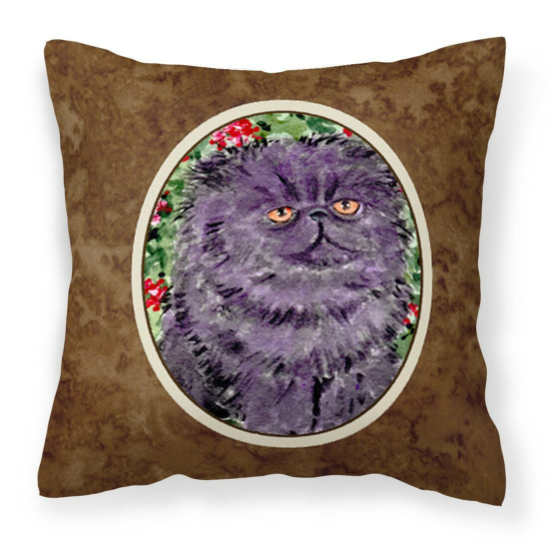 Persian Cat Fabric Decorative Pillow SS8827PW1414 by Caroline&#39;s Treasures