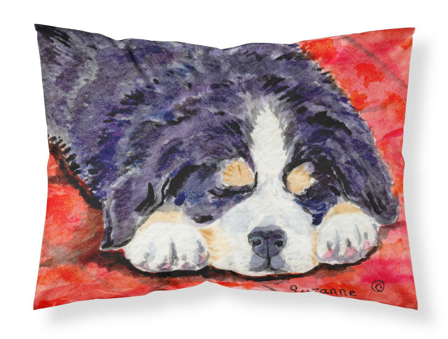 Bernese Mountain Dog Moisture wicking Fabric standard pillowcase by Caroline's Treasures