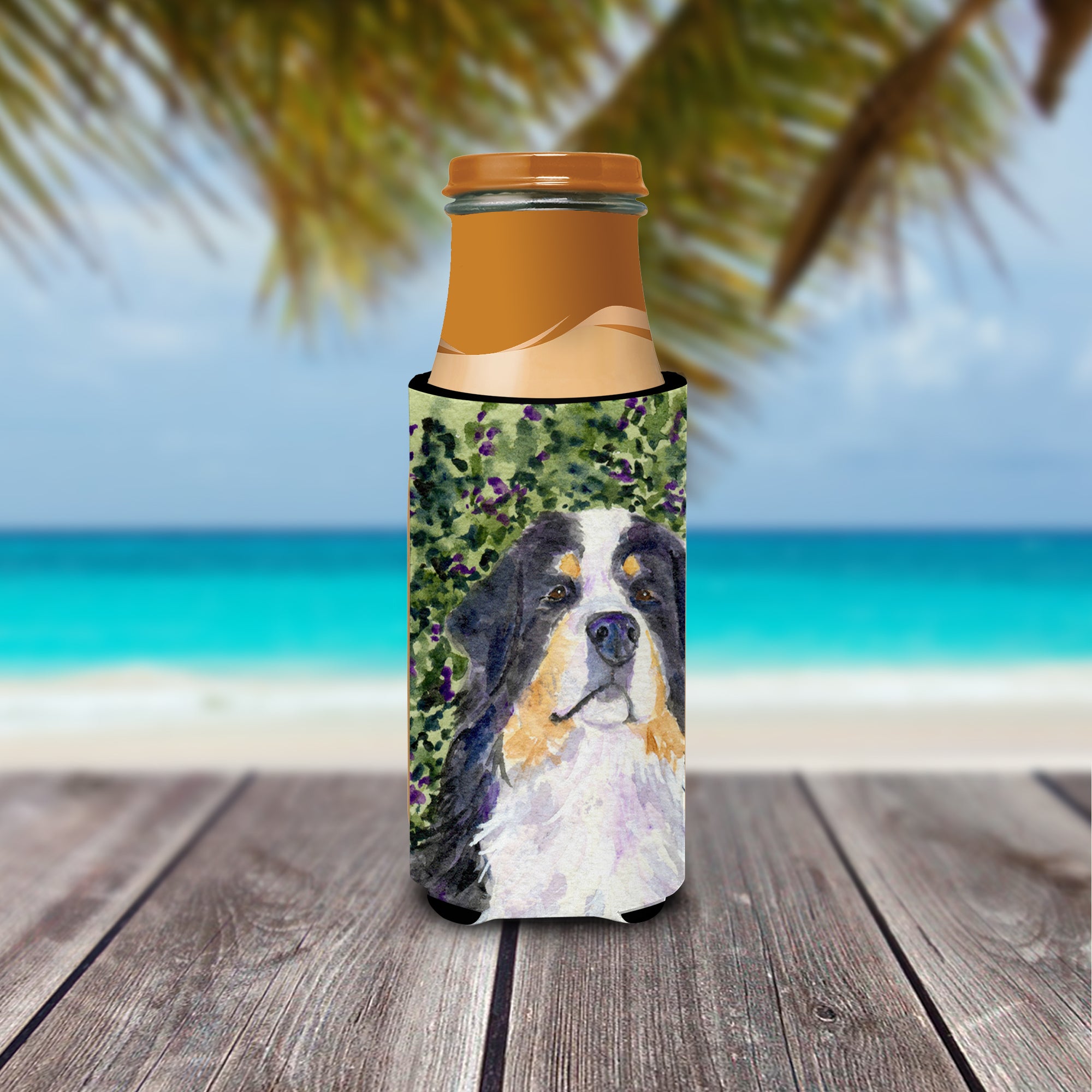 Bernese Mountain Dog Ultra Beverage Insulators for slim cans SS8830MUK
