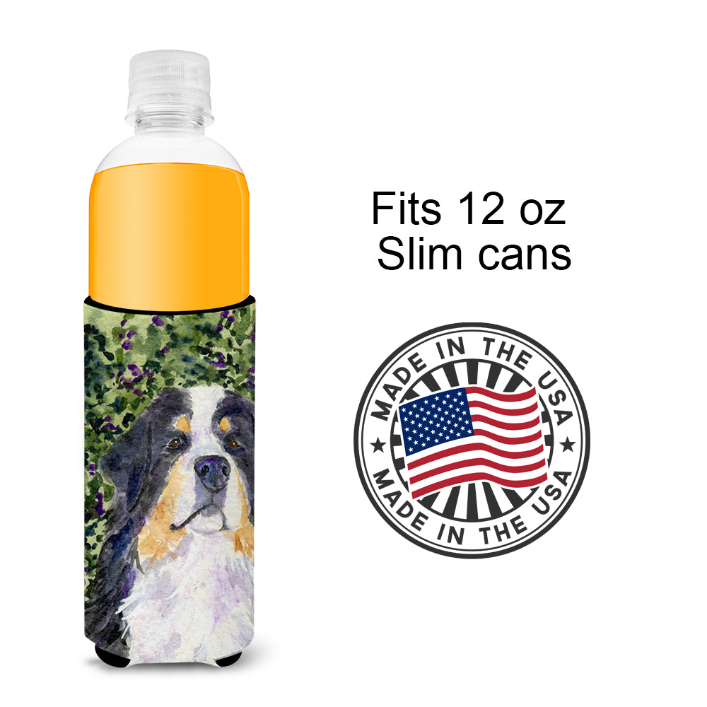 Bernese Mountain Dog Ultra Beverage Insulators for slim cans SS8830MUK.