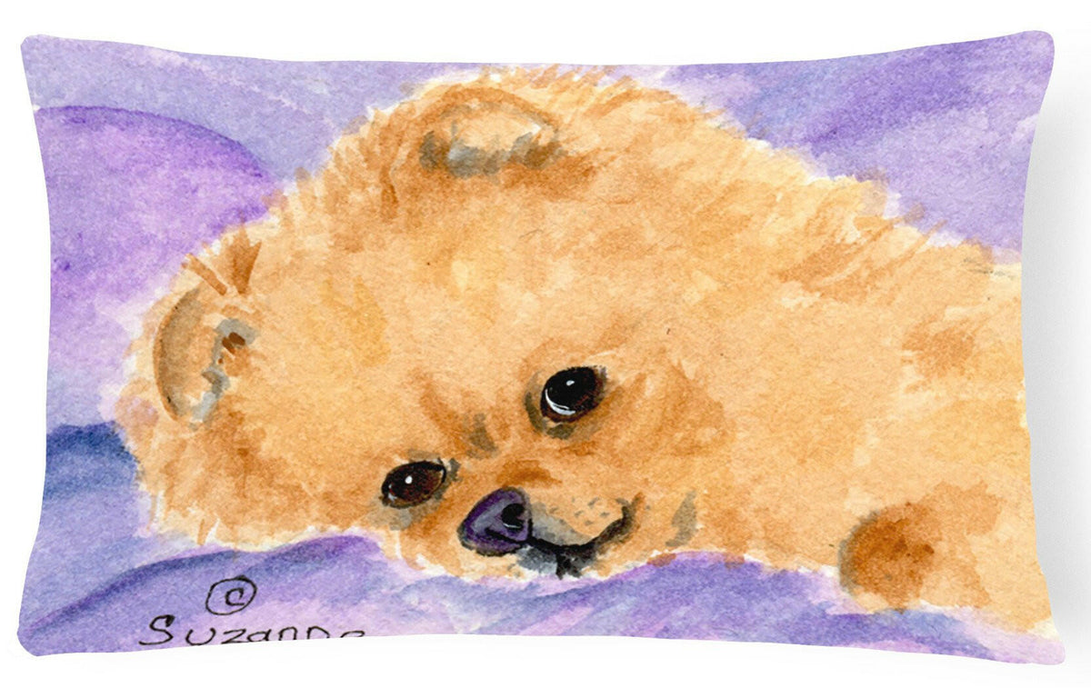 Pomeranian Decorative   Canvas Fabric Pillow by Caroline&#39;s Treasures
