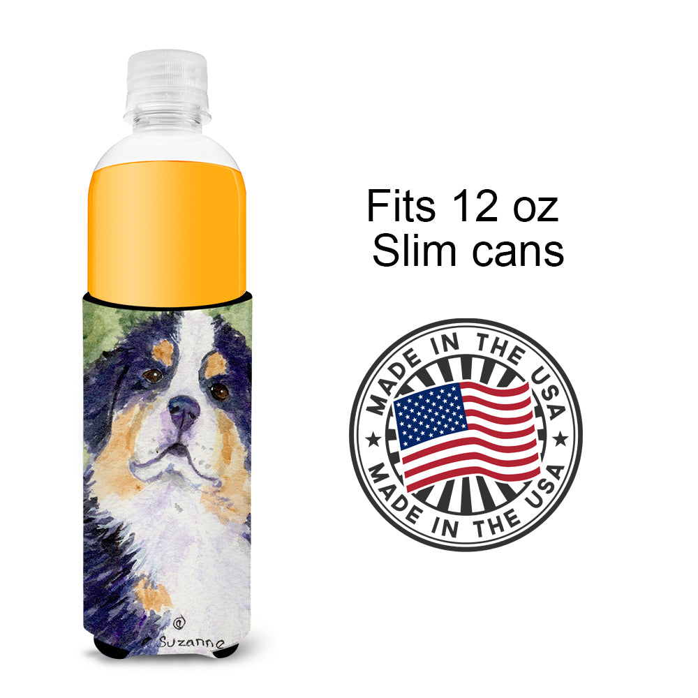 Bernese Mountain Dog Ultra Beverage Insulators for slim cans SS8837MUK.