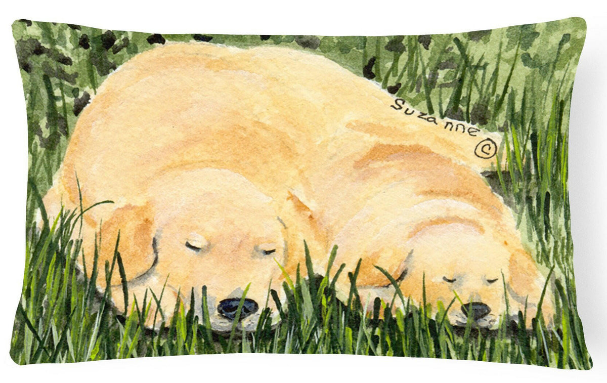 Golden Retriever Decorative   Canvas Fabric Pillow by Caroline&#39;s Treasures
