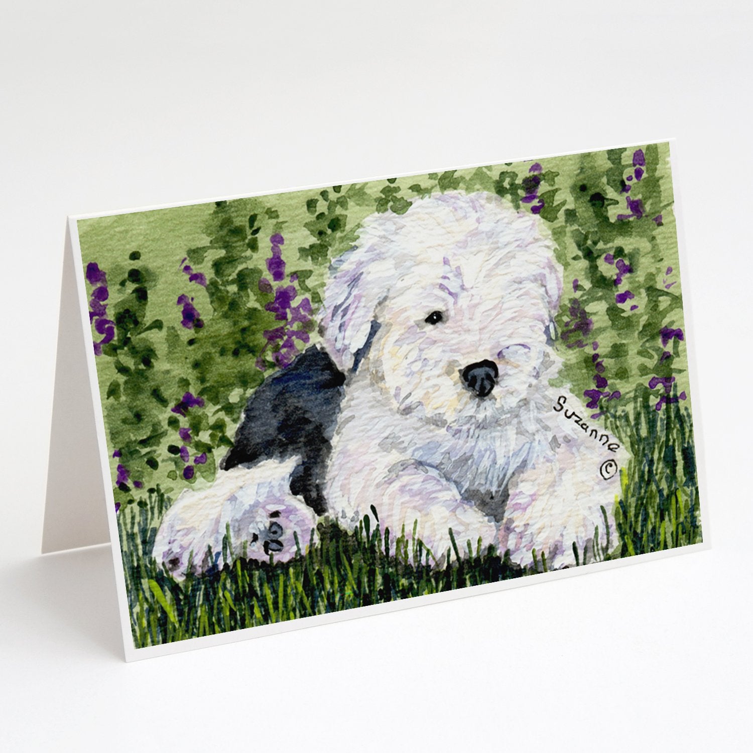 Buy this Old English Sheepdog Greeting Cards and Envelopes Pack of 8