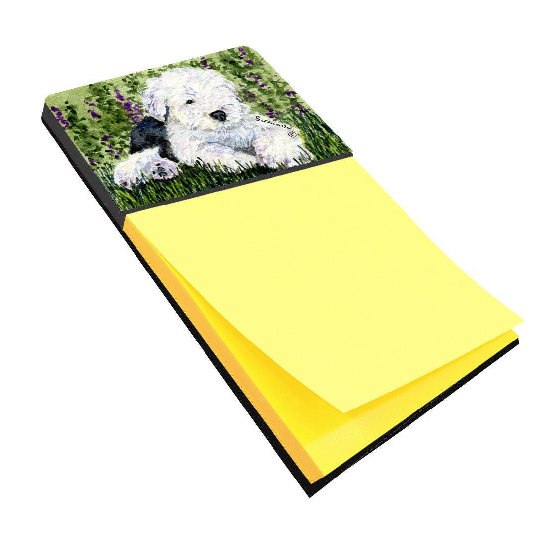 Old English Sheepdog Refiillable Sticky Note Holder or Postit Note Dispenser SS8840SN by Caroline's Treasures