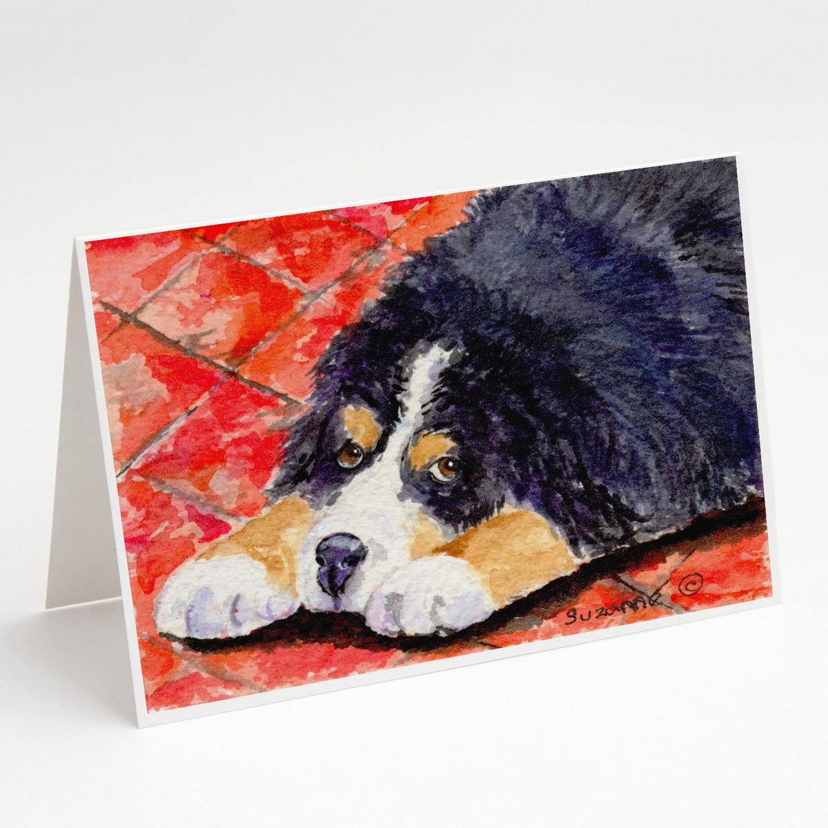 Buy this Bernese Mountain Dog Greeting Cards and Envelopes Pack of 8