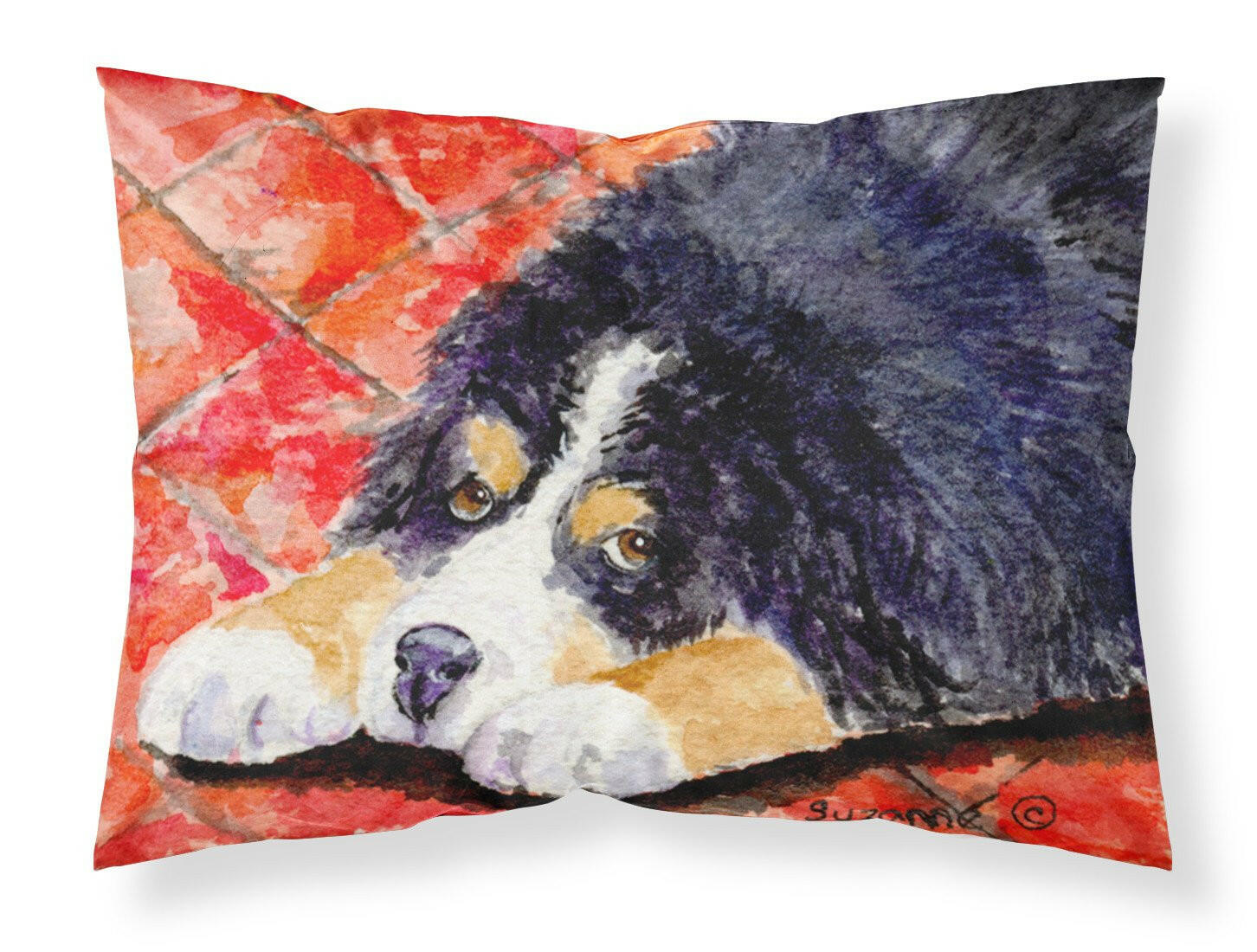 Bernese Mountain Dog Moisture wicking Fabric standard pillowcase by Caroline's Treasures