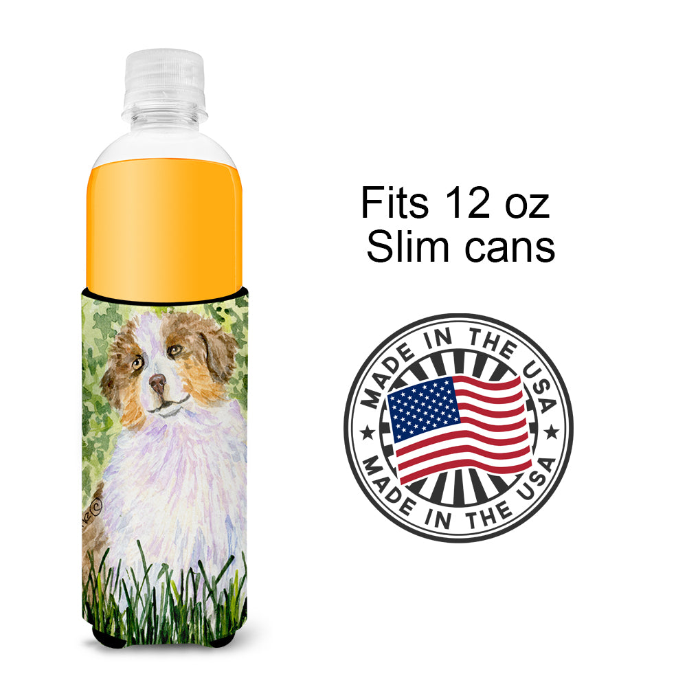 Australian Shepherd Ultra Beverage Insulators for slim cans SS8844MUK.
