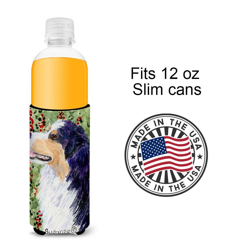 Australian Shepherd Ultra Beverage Insulators for slim cans SS8845MUK.