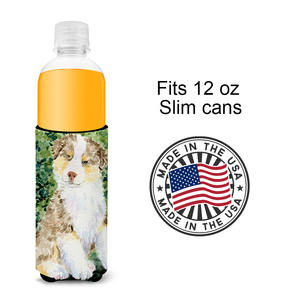 Australian Shepherd Ultra Beverage Insulators for slim cans SS8847MUK.