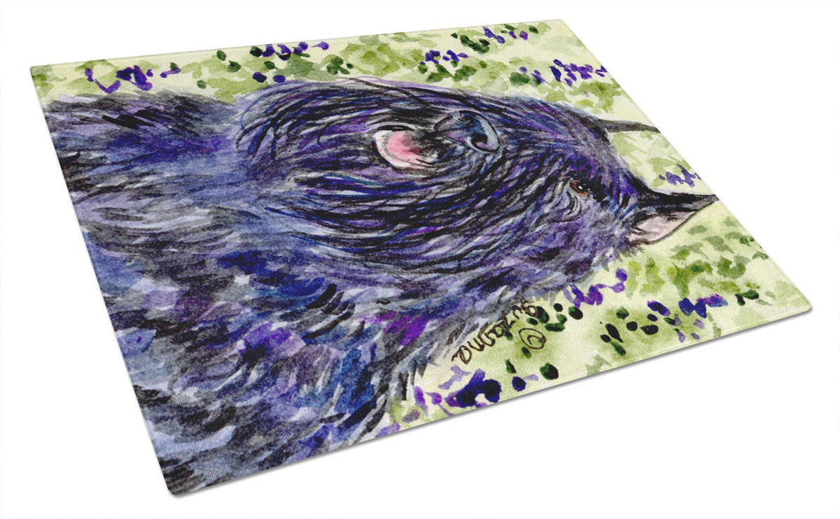 Bouvier des Flandres Glass Cutting Board Large by Caroline&#39;s Treasures