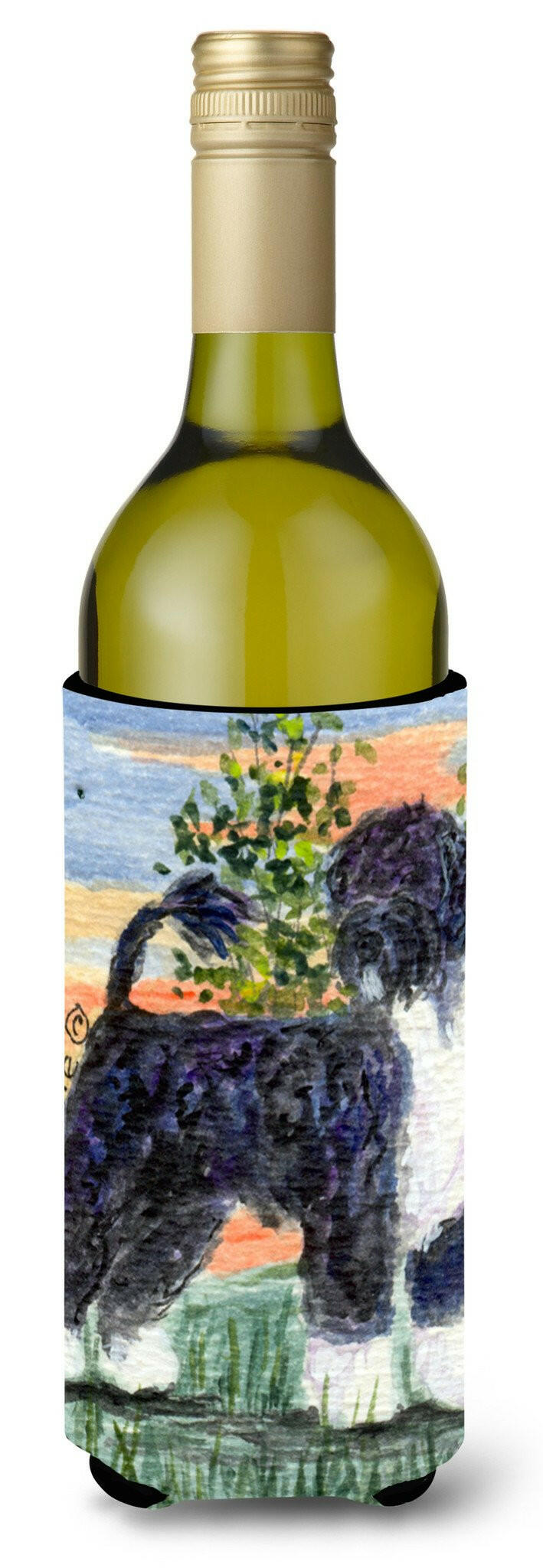 Portuguese Water Dog Wine Bottle Beverage Insulator Beverage Insulator Hugger SS8855LITERK by Caroline&#39;s Treasures