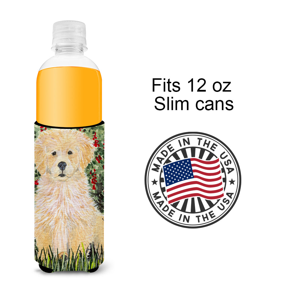 Golden Retriever Ultra Beverage Insulators for slim cans SS8857MUK