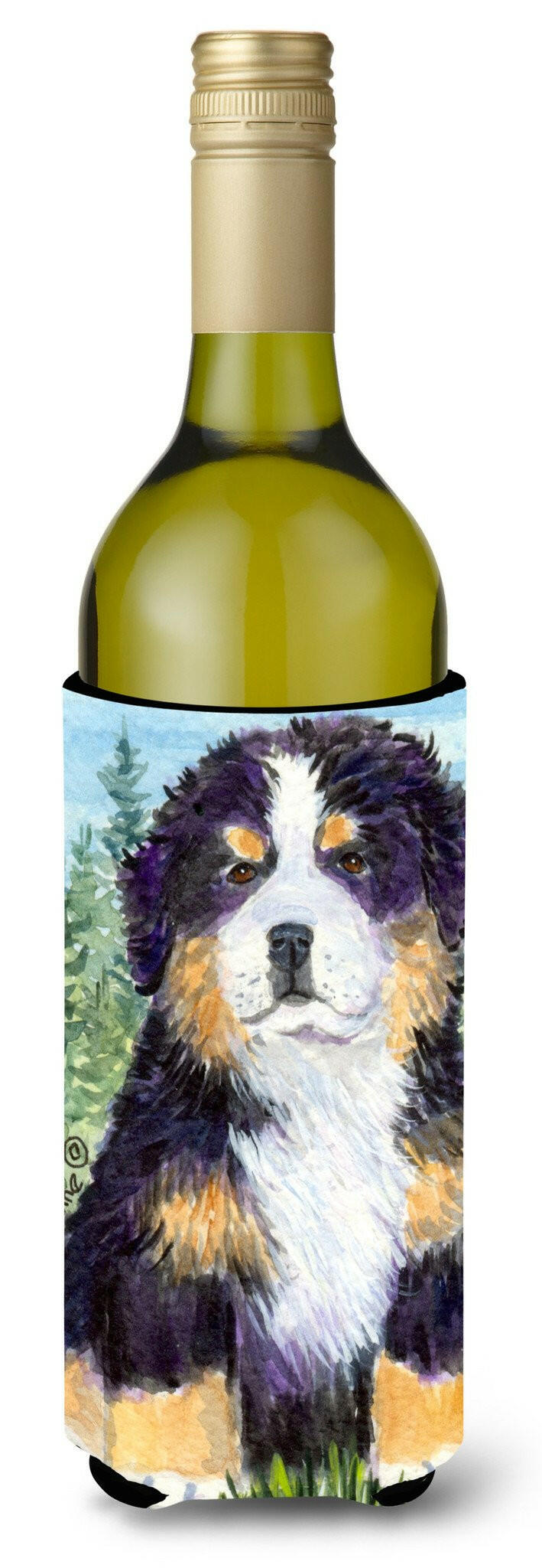 Bernese Mountain Dog Wine Bottle Beverage Insulator Beverage Insulator Hugger SS8861LITERK by Caroline&#39;s Treasures