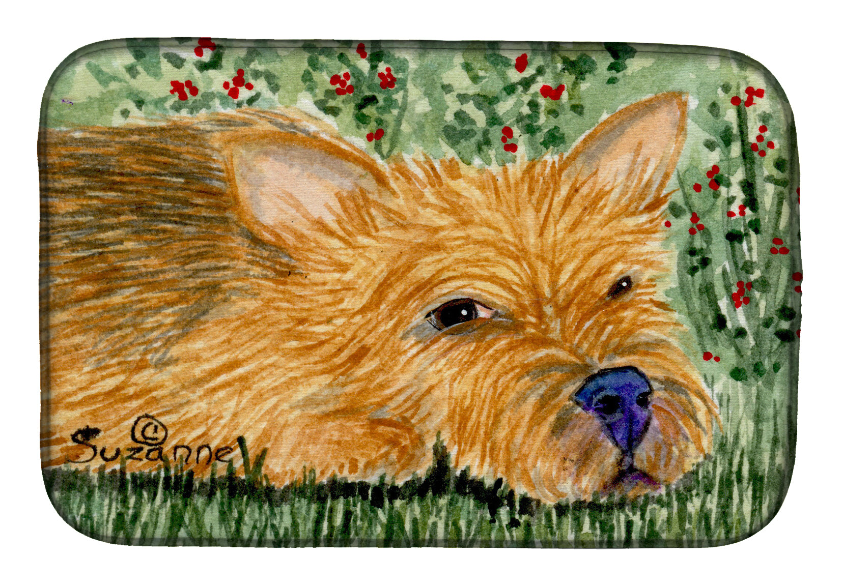 Norwich Terrier Dish Drying Mat SS8862DDM  the-store.com.