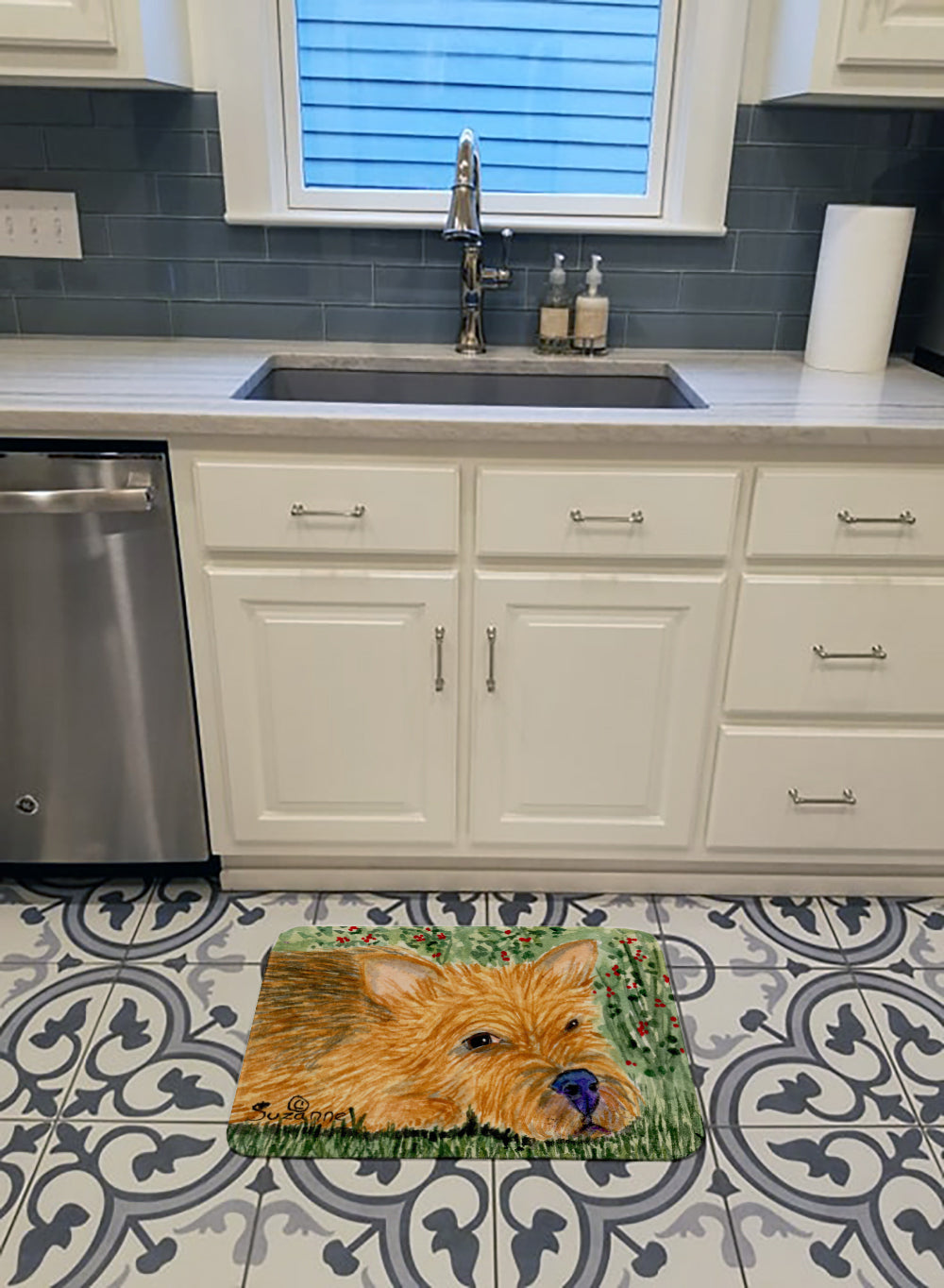 Norwich Terrier Machine Washable Memory Foam Mat SS8862RUG - the-store.com
