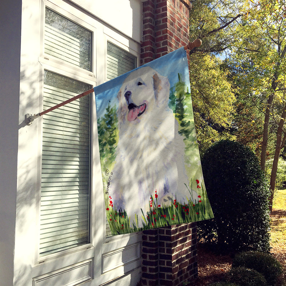 Great Pyrenees Flag Canvas House Size  the-store.com.