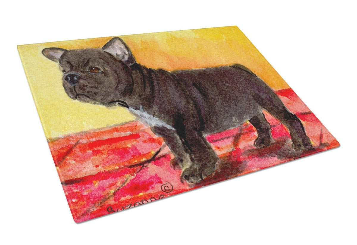 French Bulldog Glass Cutting Board Large by Caroline&#39;s Treasures
