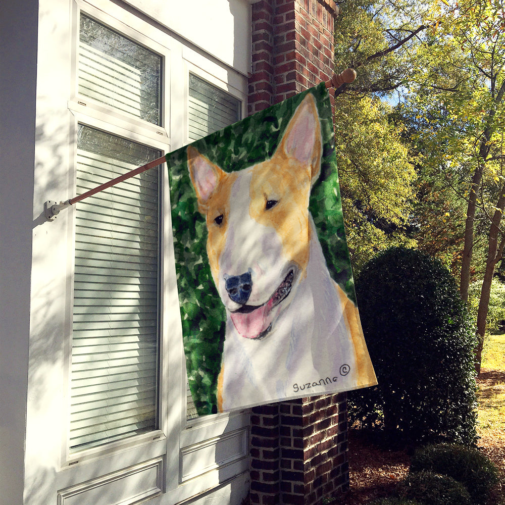 Bull Terrier Flag Canvas House Size  the-store.com.