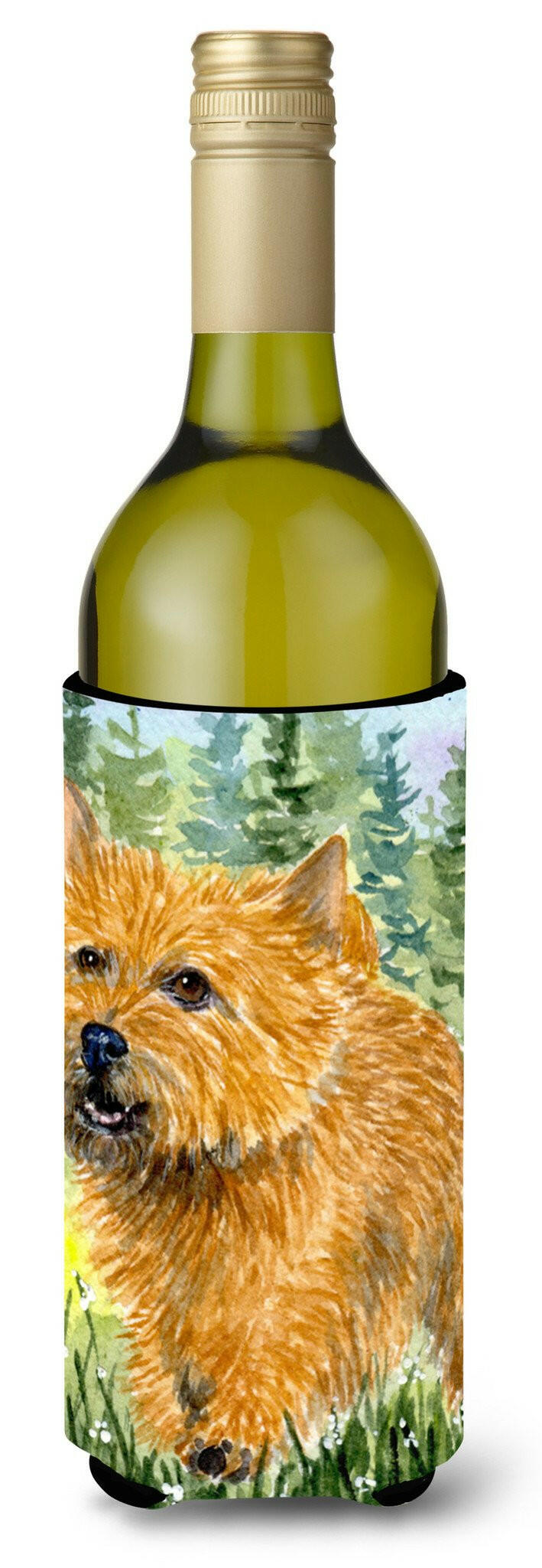 Norwich Terrier Wine Bottle Beverage Insulator Beverage Insulator Hugger SS8878LITERK by Caroline&#39;s Treasures
