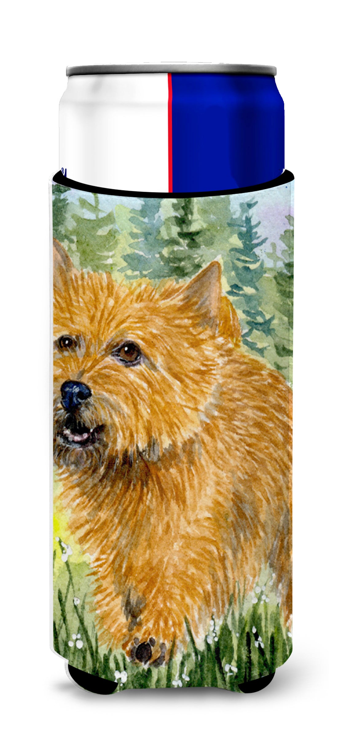 Norwich Terrier Ultra Beverage Insulators for slim cans SS8878MUK.