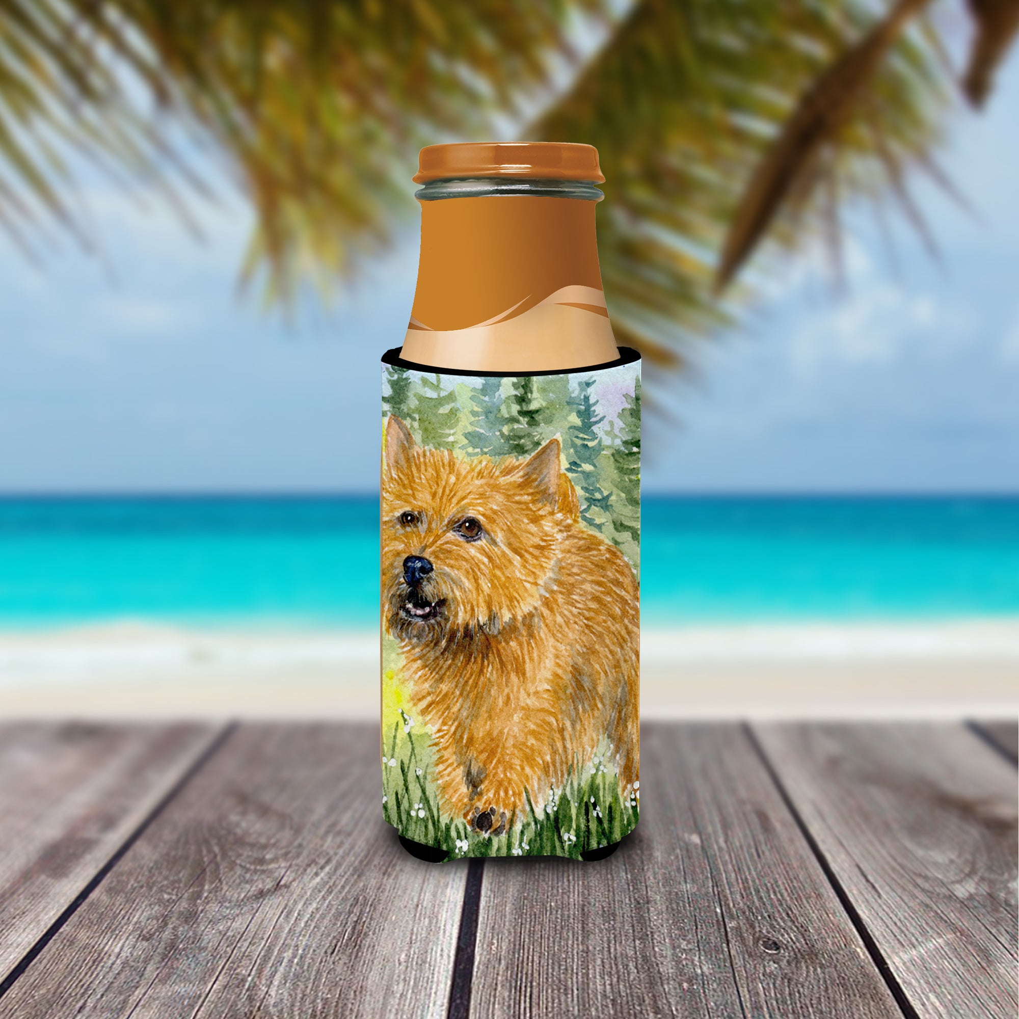 Norwich Terrier Ultra Beverage Insulators for slim cans SS8878MUK.