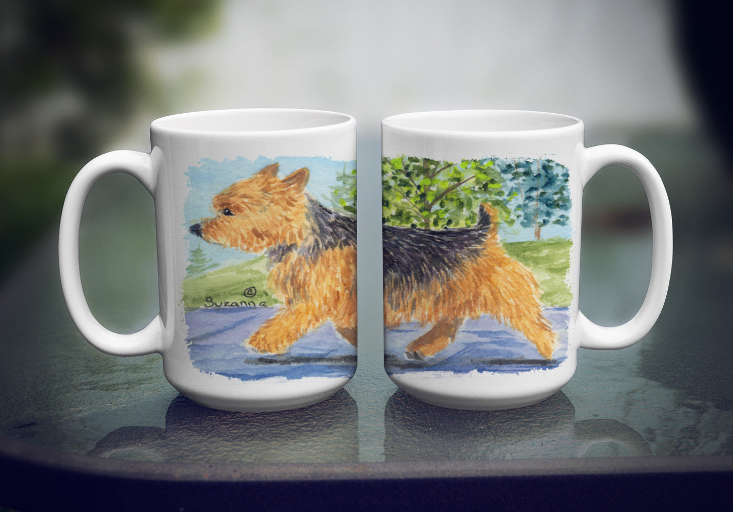 Norwich Terrier Dishwasher Safe Microwavable Ceramic Coffee Mug 15 ounce SS8879CM15